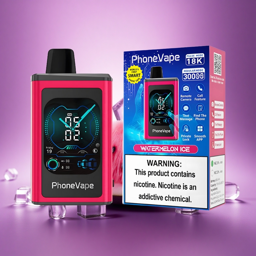 JNR PhoneVape 30000 Arbūzu Ledus ar Adjustable Airflow un 5% nikotīna