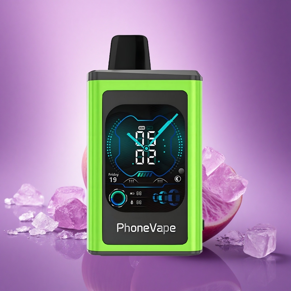JNR PhoneVape 30000 Skābā ābola ledus ar 850mAh un nikotīnu 5%