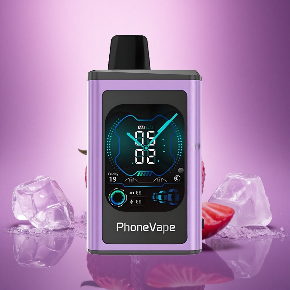JNR PhoneVape 30000 Zemeņu Ledus ar Adjustable Airflow un 850mAh