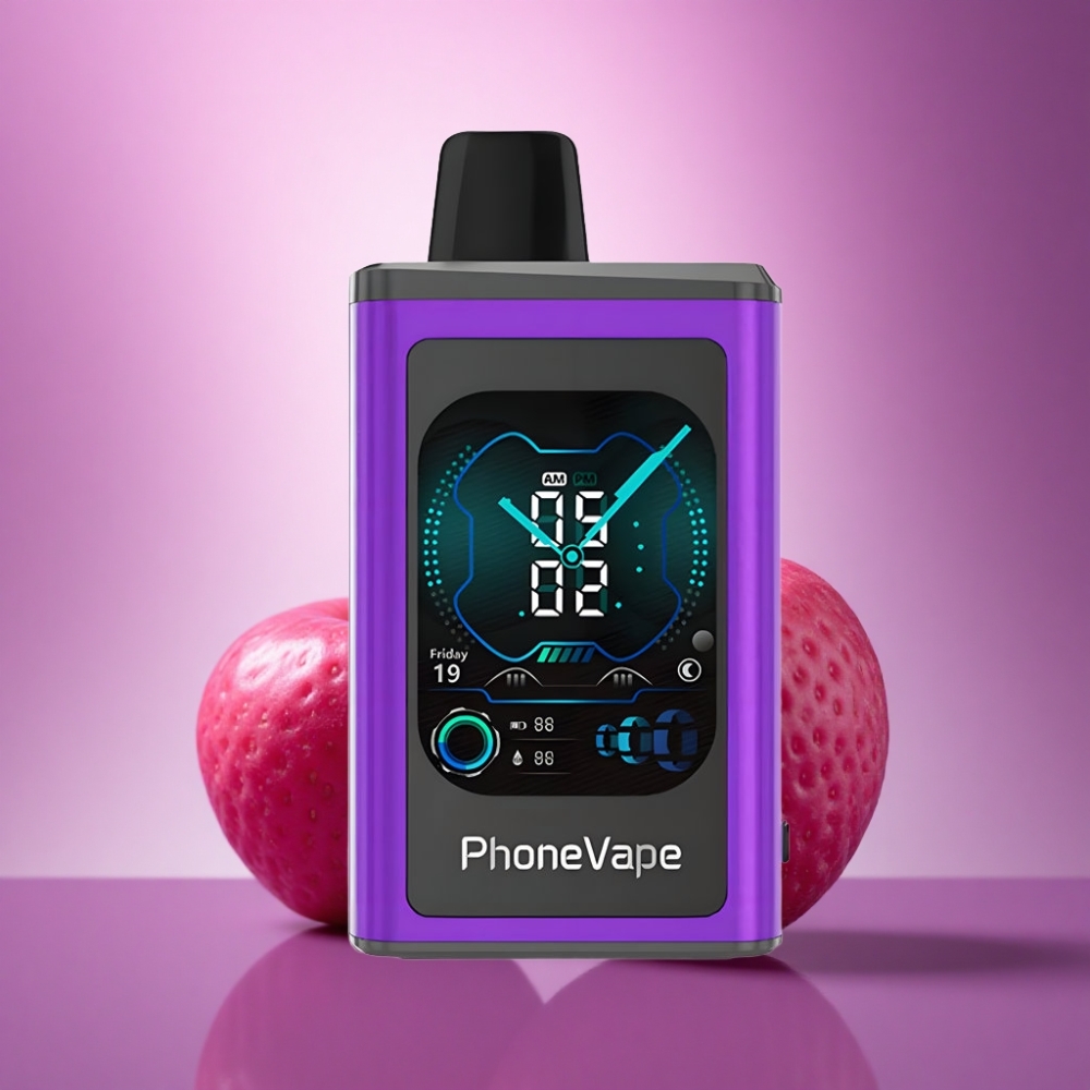 JNR PhoneVape 30000 Ķiršu Zemeņu Aviānažu 850mAh 5% nikotīna
