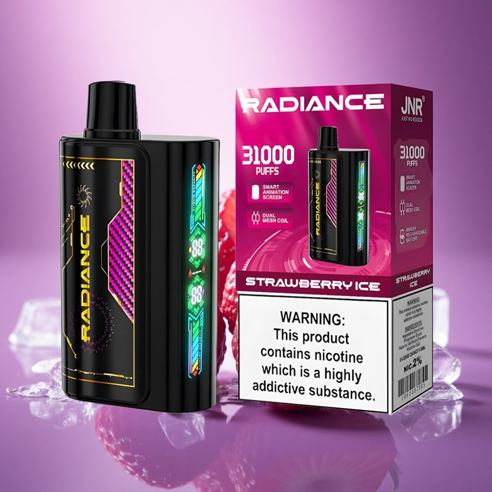 JNR Radiance 31000 Zemeņu Ledus ar 950 mAh un 2% nikotīna