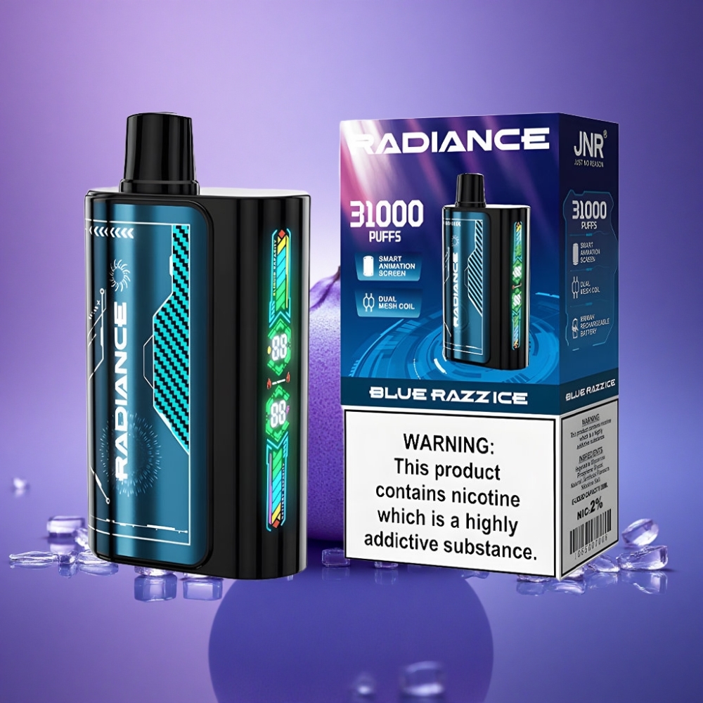 JNR Radiance 31000 Zilā Aveņu Ledus ar 950 mAh un 2% nikotīna