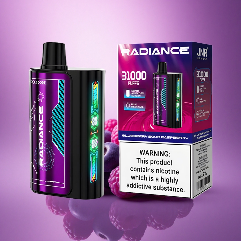 JNR Radiance 31000 Zilā Ožu Skābā Aveņu ar 950 mAh un 2% nikotīna saturu