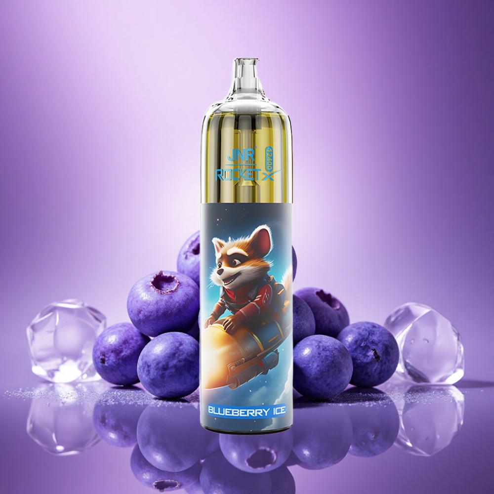 JNR Rocket-X 12400 Zilā Oga Ledus ar 25ml e-Liquida un 5% Nikotīna Saturs