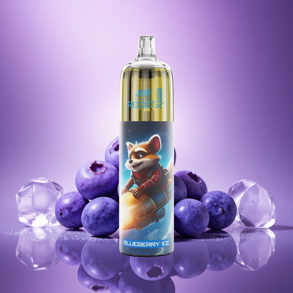 JNR Rocket-X 12400 Zilā Oga Ledus ar 25ml e-Liquida un 5% Nikotīna Saturs