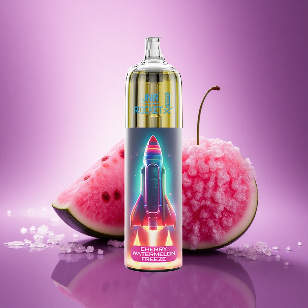 JNR Rocket-X 12400 Ķiršu Arbūza Ledus ar RGB Gaismām un 850mAh Akumulatoru