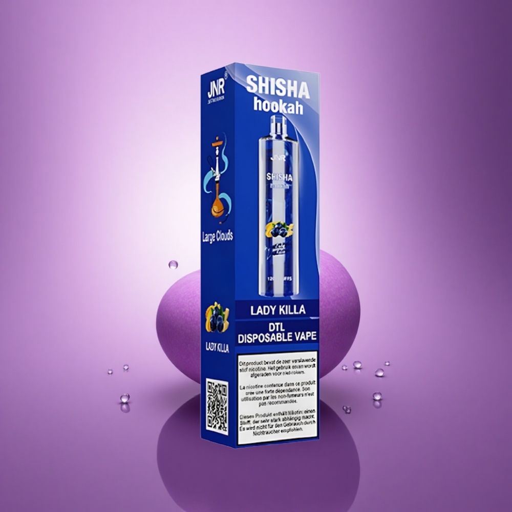 JNR Shisha Hookah 12000 Lēdijas Nīcinātājs 24ml 750mAh