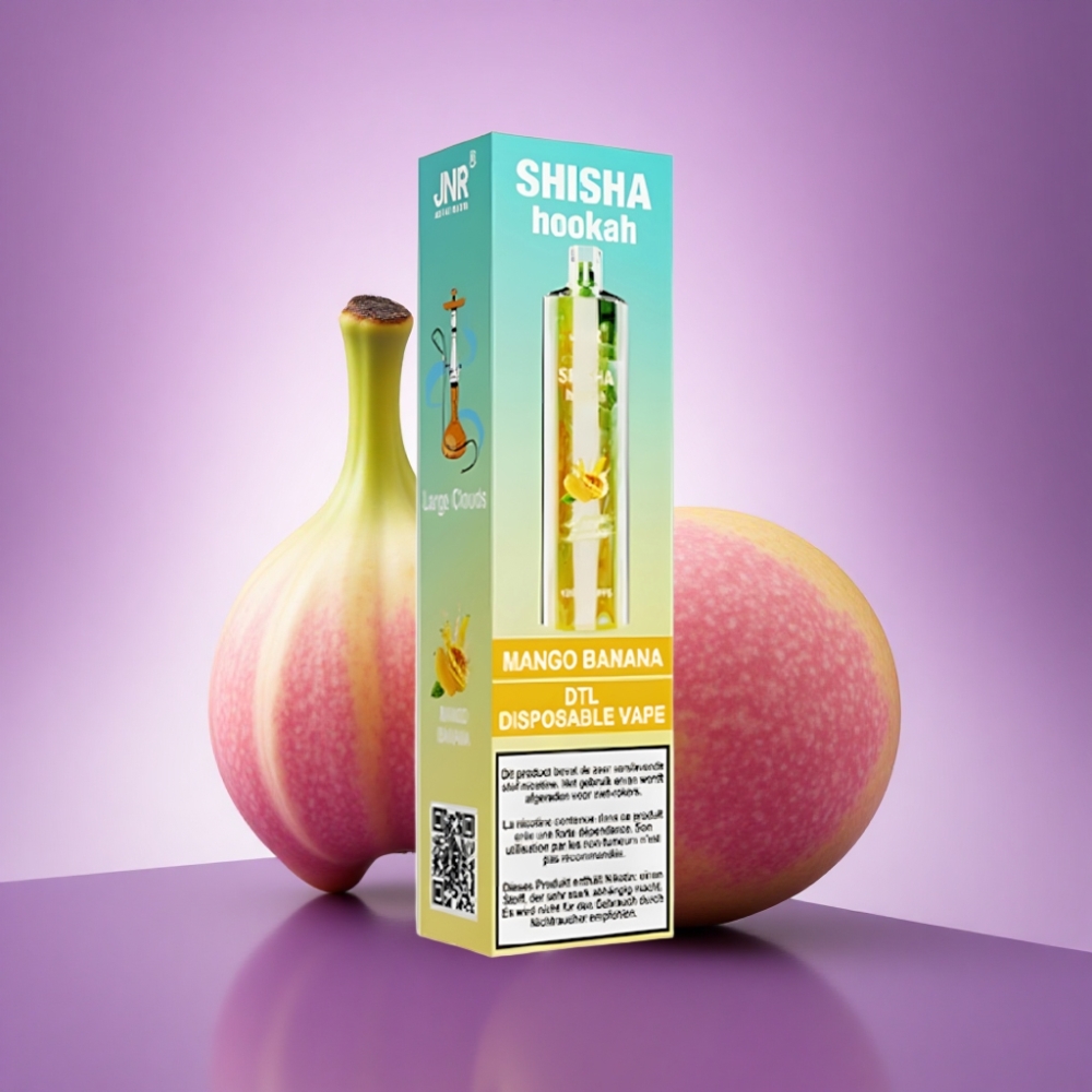 JNR Shisha Hookah 12000 Mango Banāns 750mAh 24ml