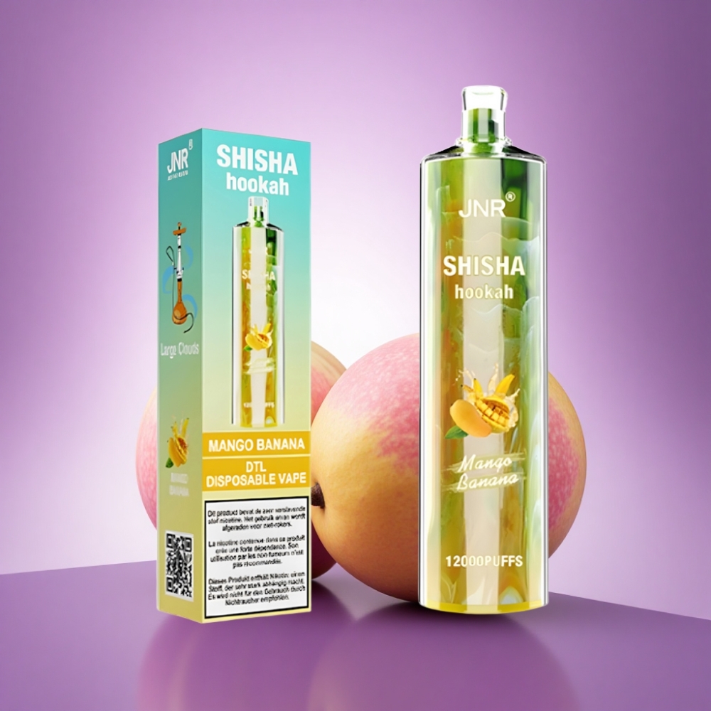 JNR Shisha Hookah 12000 Mango Banāns 750mAh 24ml