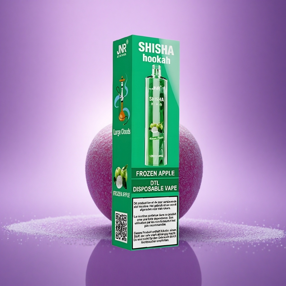 JNR Shisha Hookah 12000 Saldētais Ābols ar 750mAh un 0,6 Ohm sietu spole