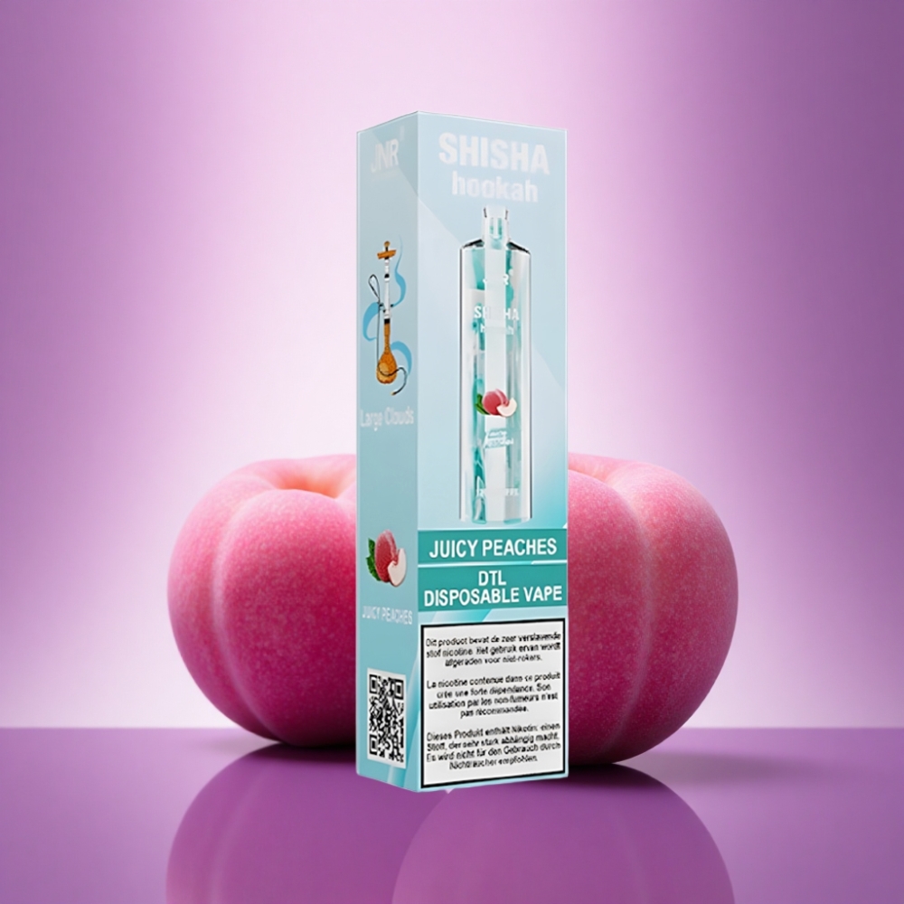 JNR Shisha Hookah 12000 Sulīgie Persiki ar 750mAh un 0,6 Ohm sietu tinumu