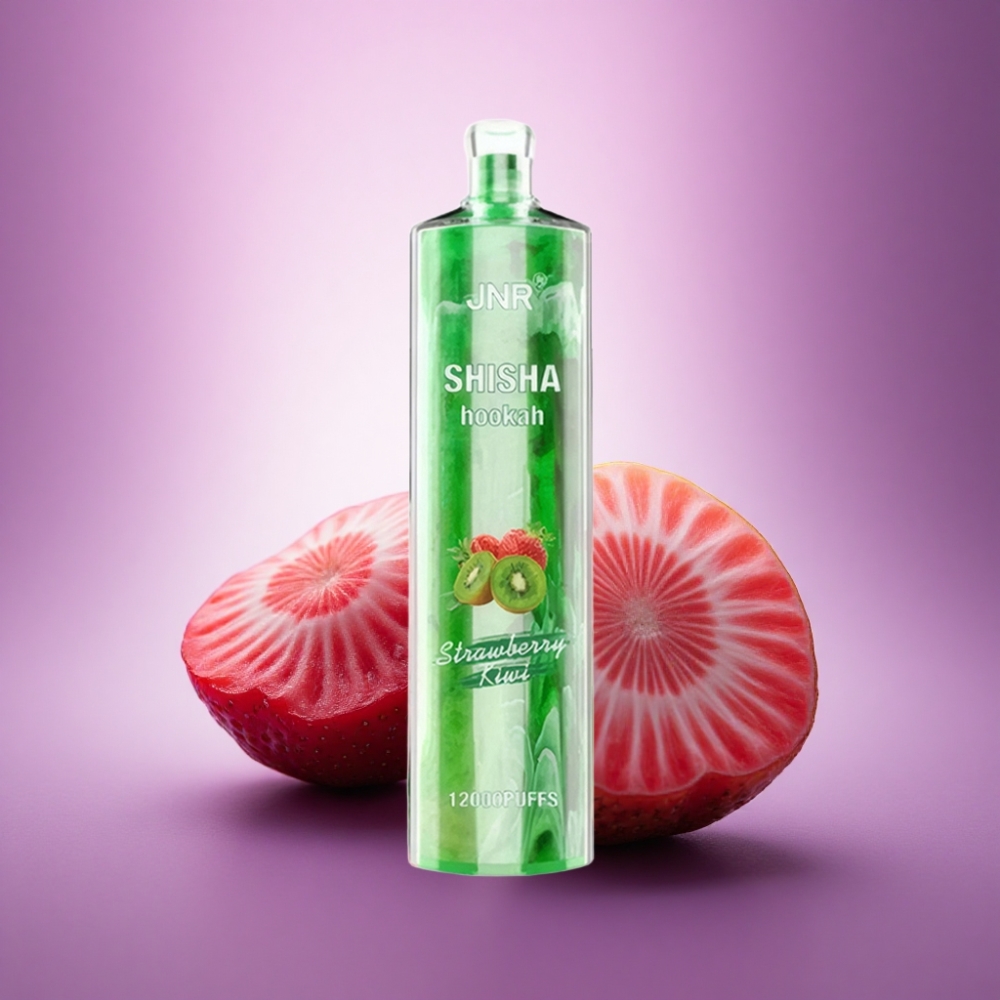 JNR Shisha Hookah 12000 Zemeņu Kivi 750mAh 0% Nikotīns
