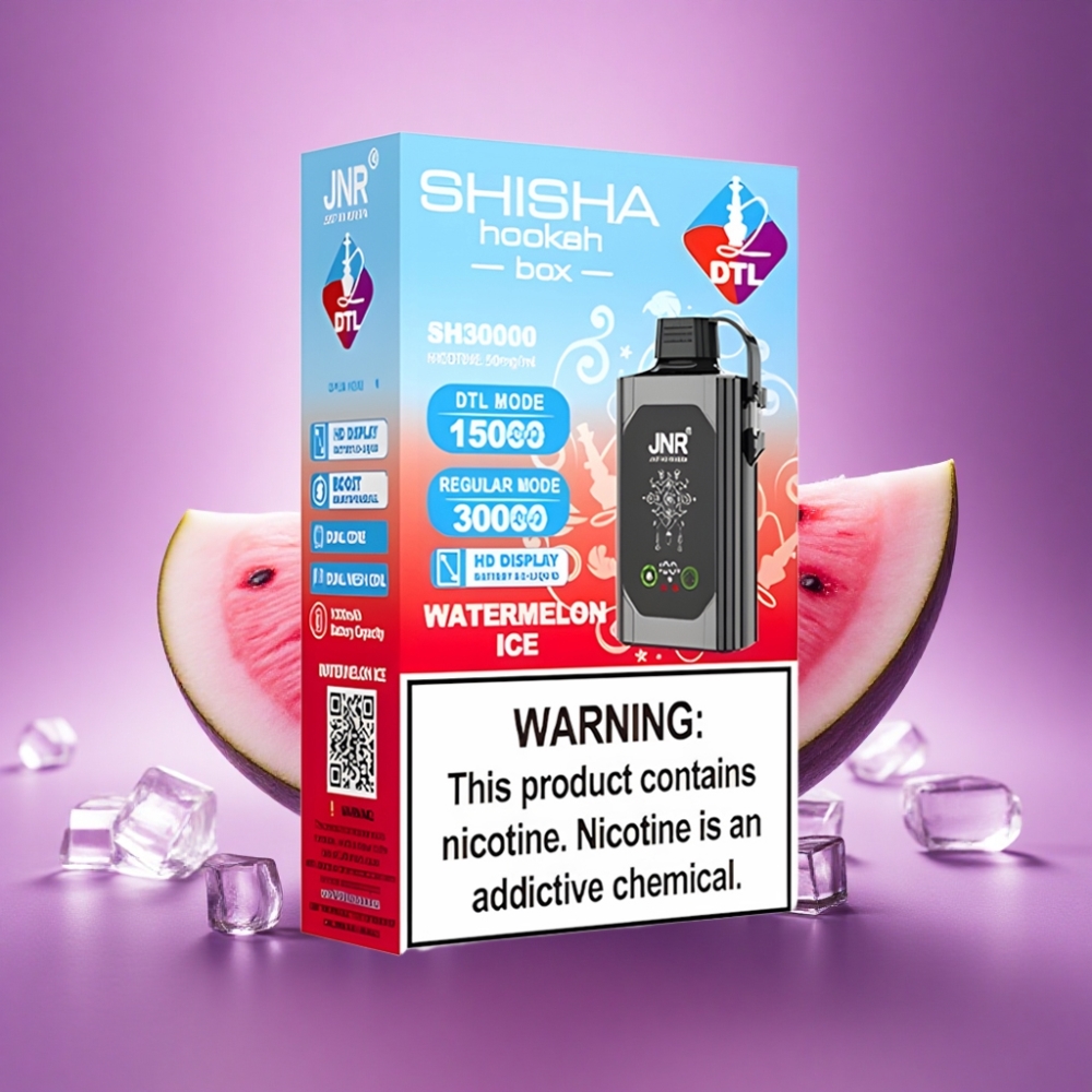 JNR Shisha Hookah Box 20500 Arbūzu Ledus ar 1000mAh un 5% nikotīna