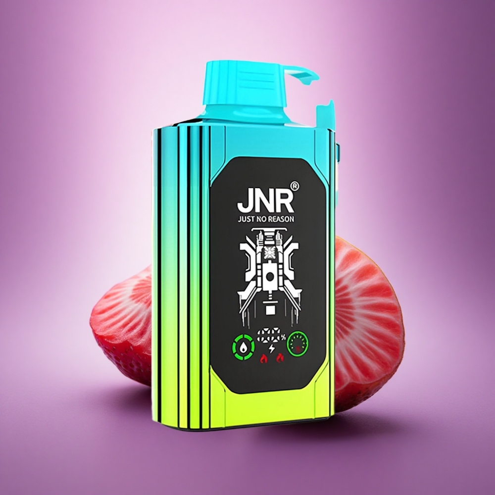 JNR Shisha Hookah Box 20500 Zemeņu-Kivi HD Displejs 1000mAh Dual Mesh Coil 5% Nikotīns