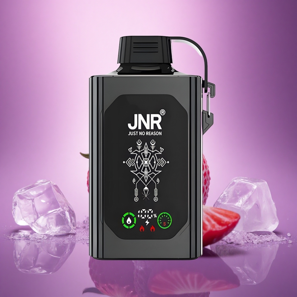 JNR Shisha Hookah Box 20500 Zemeņu Ledus ar 1000mAh un 25ml e-šķidruma