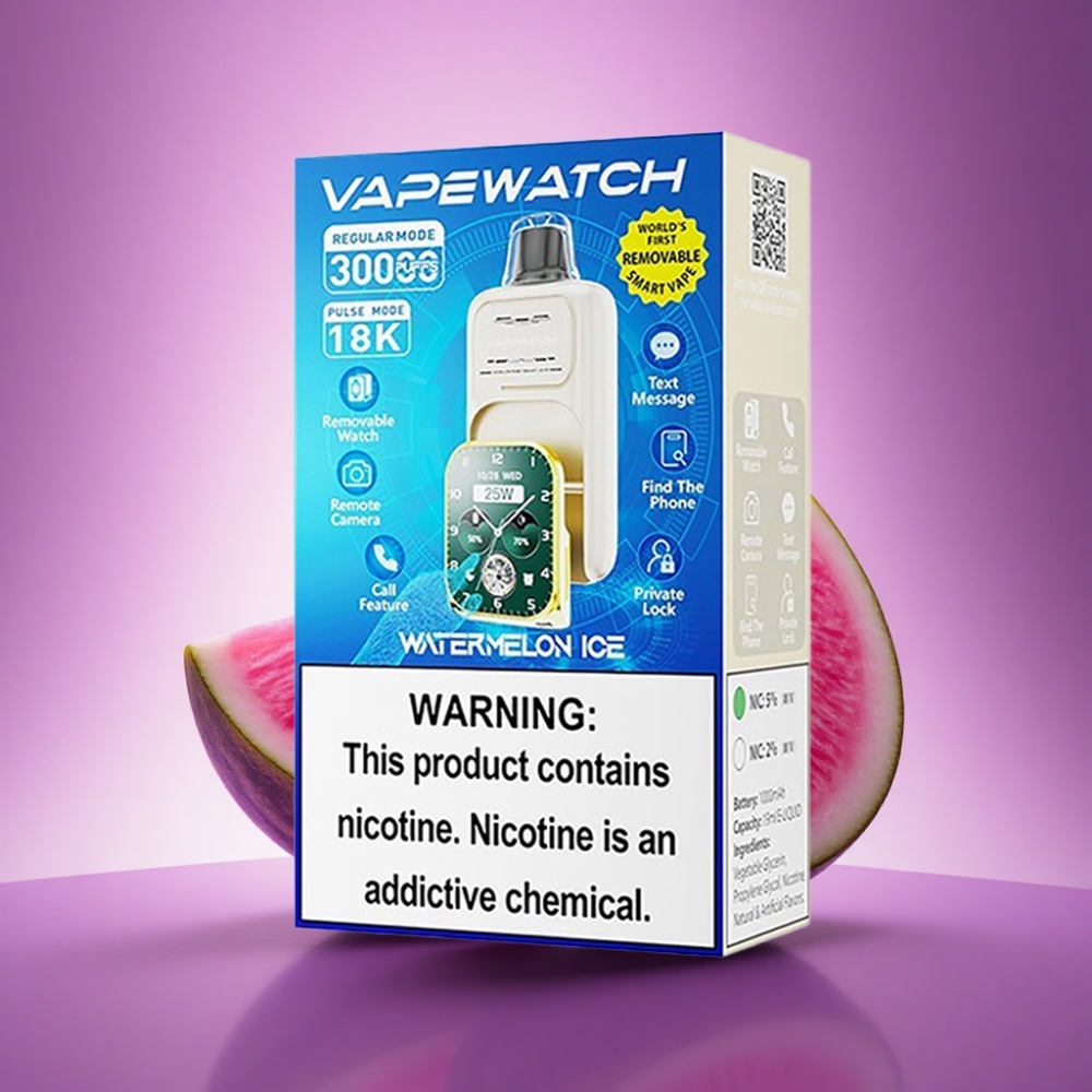 JNR VapeWatch 30000 Arbūzu Ledus ar 1000mAh un 5% nikotīna