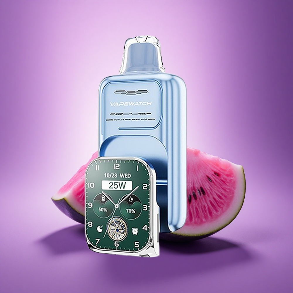 JNR VapeWatch 30000 Zilā Arbūza Ūdens ar 5% nikotīna un 1000mAh bateriju
