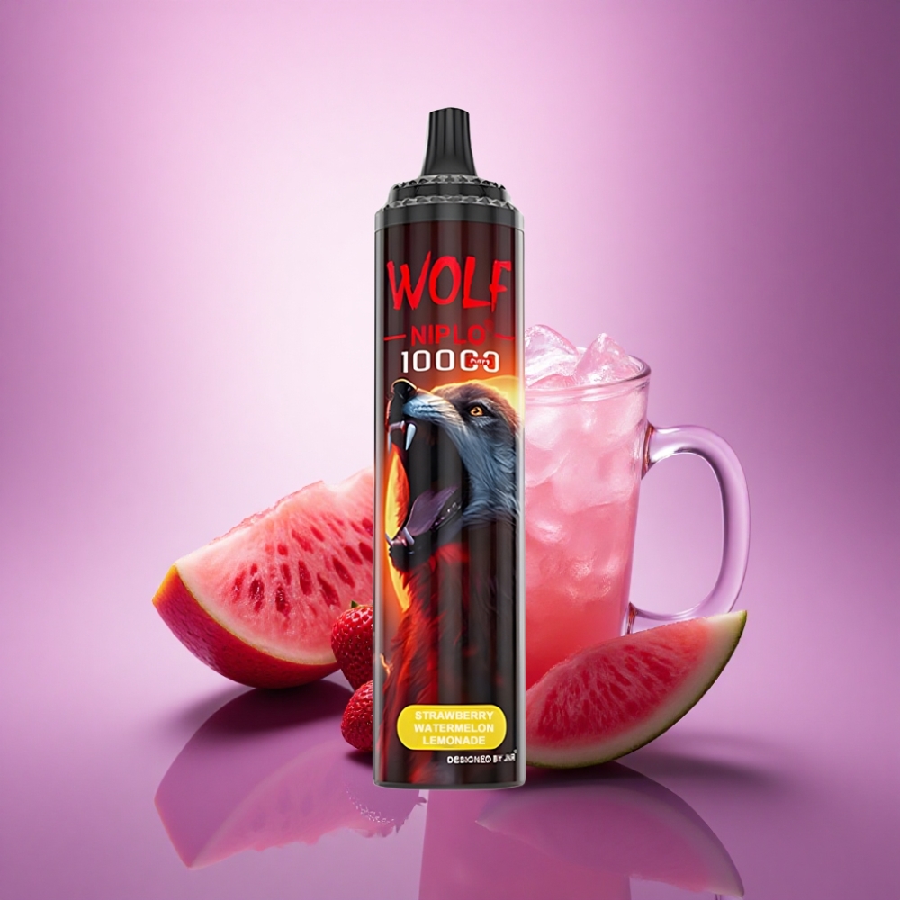 JNR Wolf Niplo 10000 Zemeņu Arbūzu Limonāde 20ml 650mAh