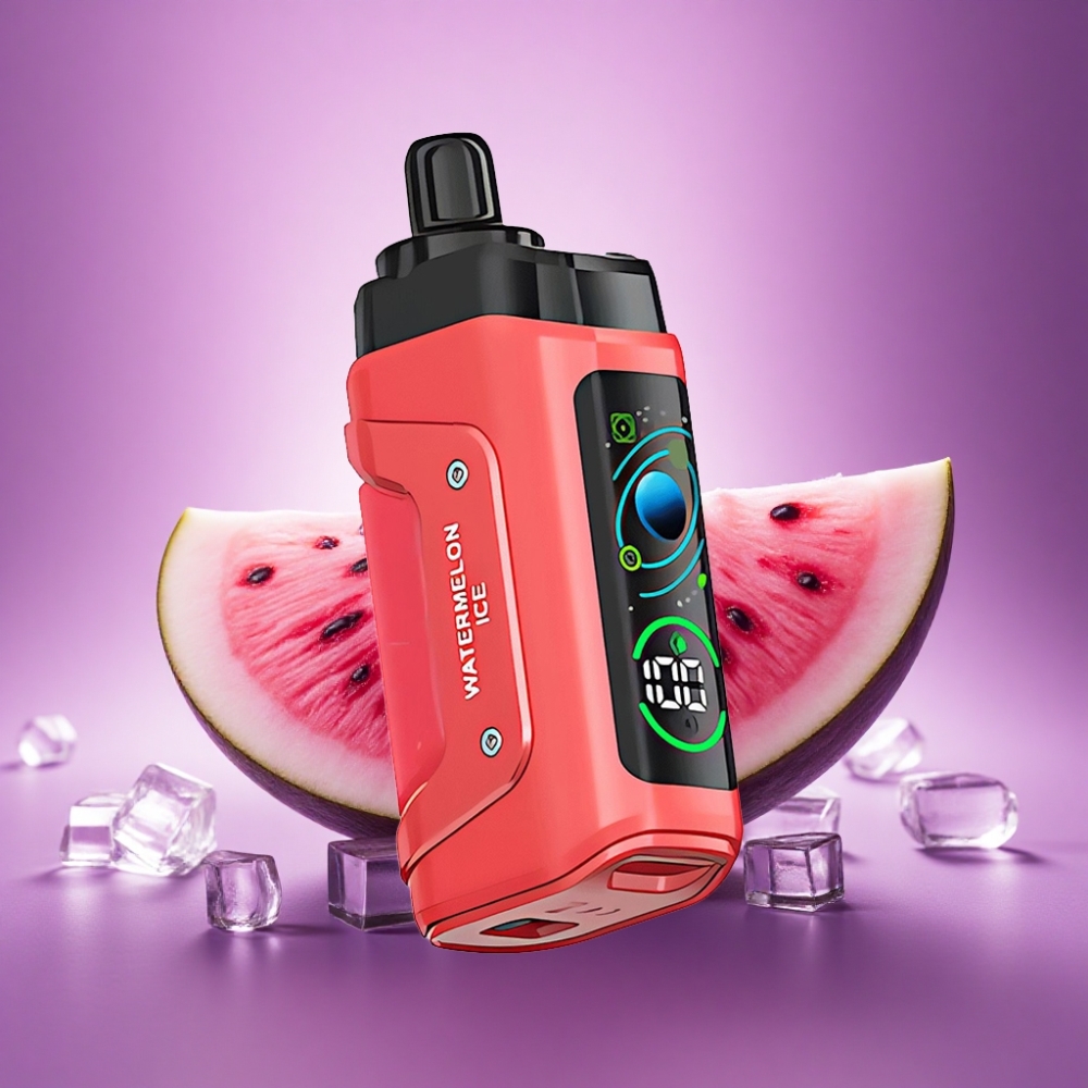 Razz Bar 45000 Puffs Arbūza Ledus ar 20 mg/ml nikotīna un 650 mAh bateriju