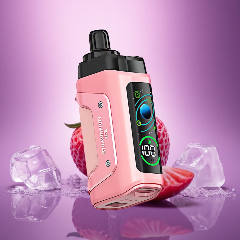 Razz Bar 45000 Puffs Zemeņu Ledus ar 20 mg/ml nikotīna un 650 mAh bateriju