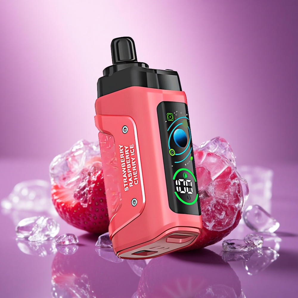 Razz Bar 45000 Puffs Zemeņu Ķiršu Ledus ar 20 mg nikotīna un 650 mAh bateriju