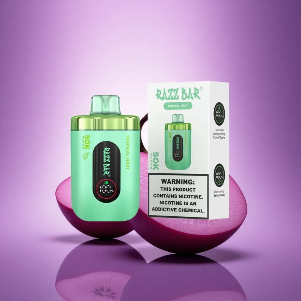 Razz Bar 50K Puffs Tropiskie Augļi 1.0 Ohm 650 mAh