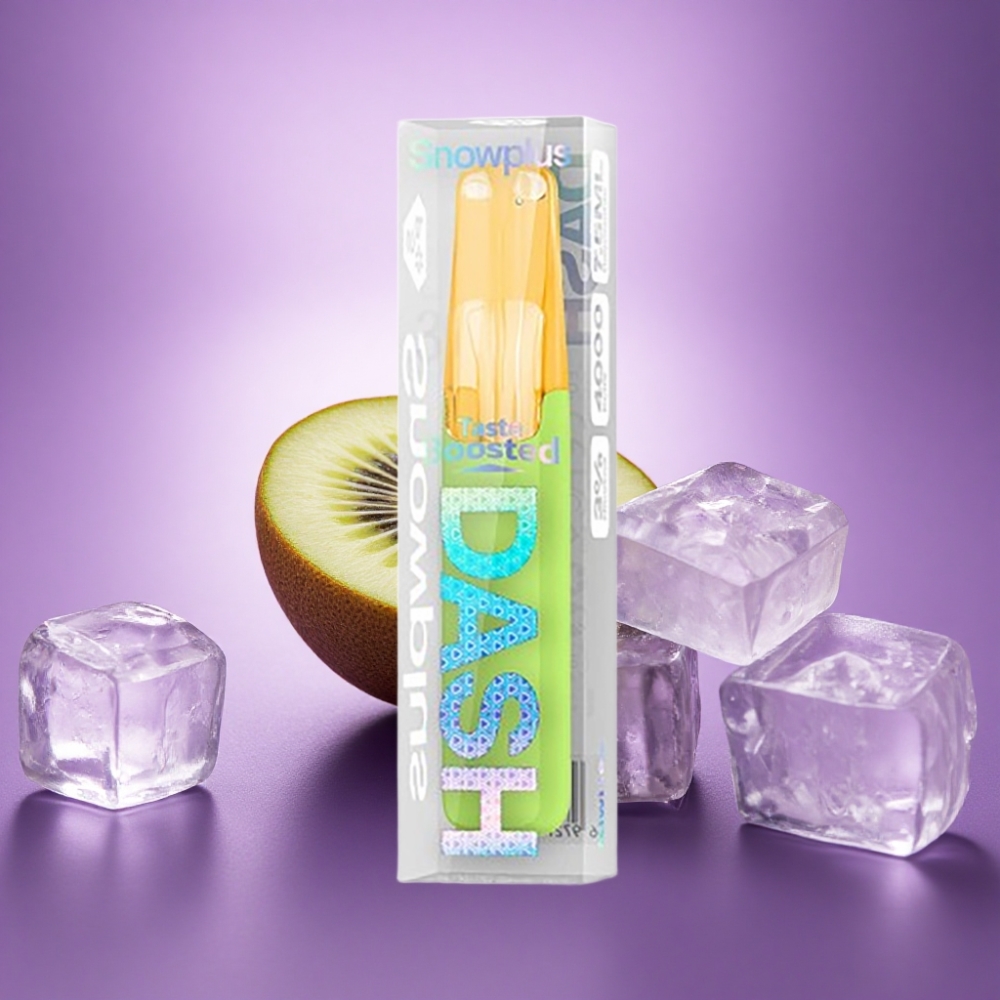 Snowplus Dash 4000 Puffs Kivi Ledus 530 mAh 7,5 ml