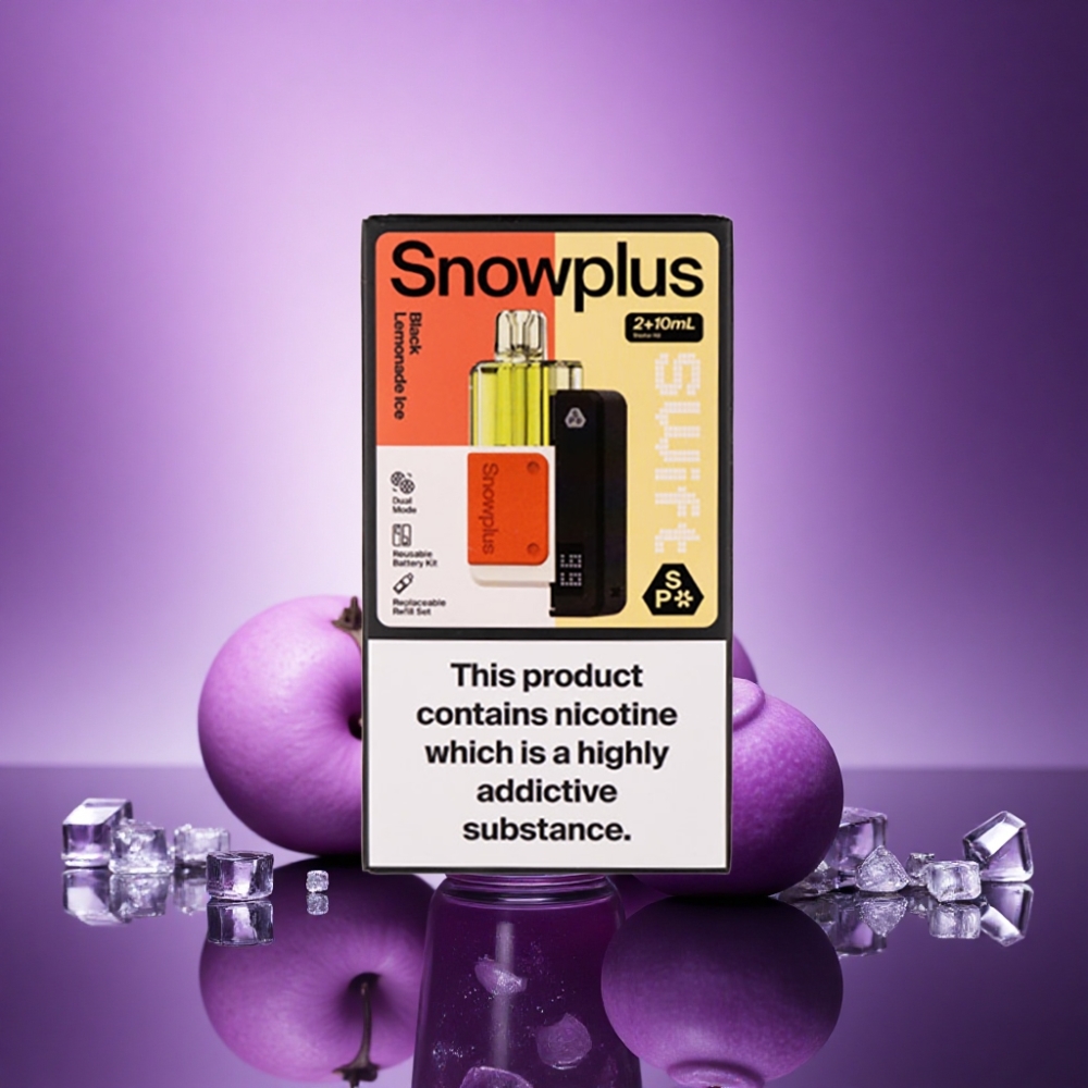 Snowplus Swift 5000 Puffs Melnais Limonādes Ledus ar 1000 mAh un 2% nikotīna