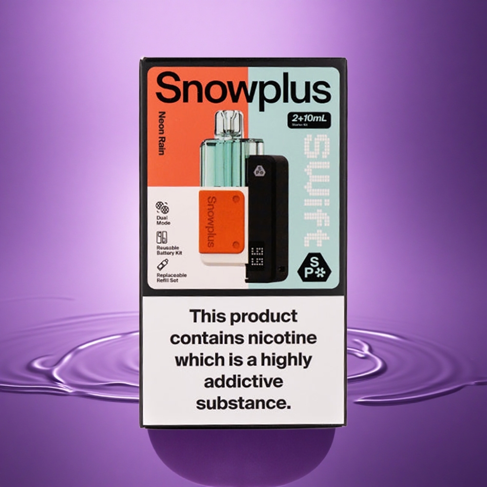 Snowplus Swift 5000 Puffs Neona Lietus 1000 mAh 2% nikotīna