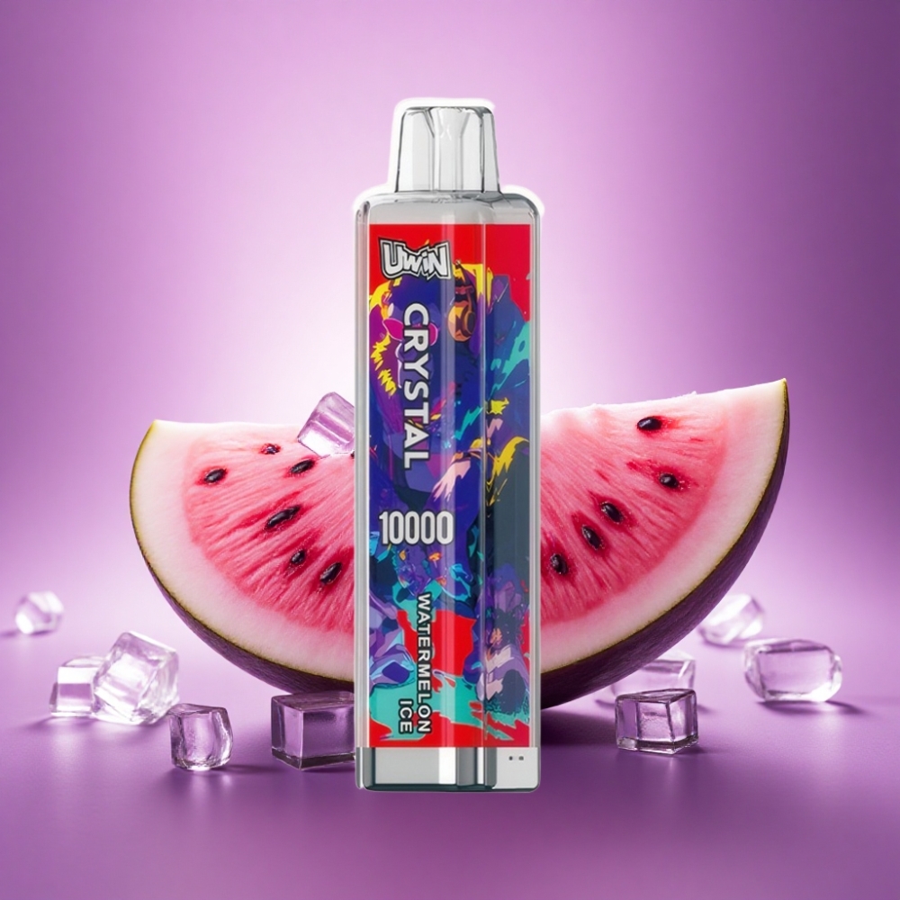 Uwin Crystal 10000 Puffs Arbūzu Ledus RGB 0% nikotīna 650mAh