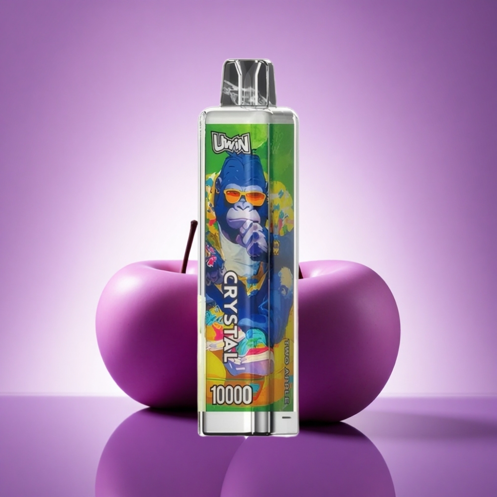 Uwin Crystal 10000 Puffs Divas Ābeļas 18ml 650mAh RGB