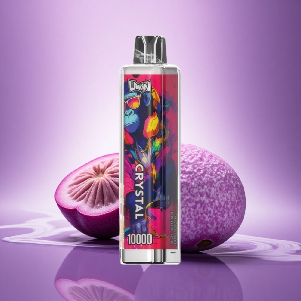 Uwin Crystal 10000 Puffs Marakatledu Ledus ar RGB gaismu un 5% nikotīna, 650mAh