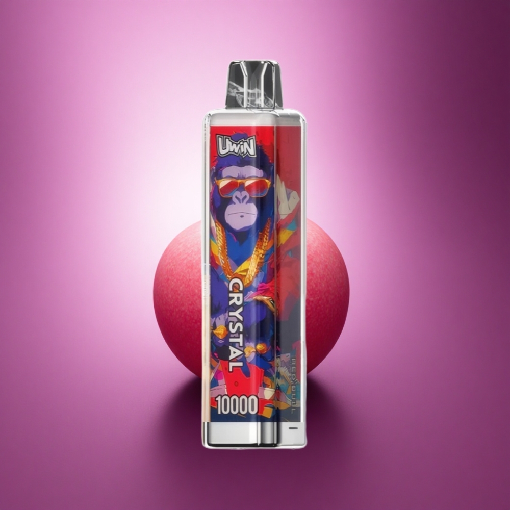 Uwin Crystal 10000 Puffs Sarkanā Vērša RGB Gaismas 0% Nikotīna 650mAh