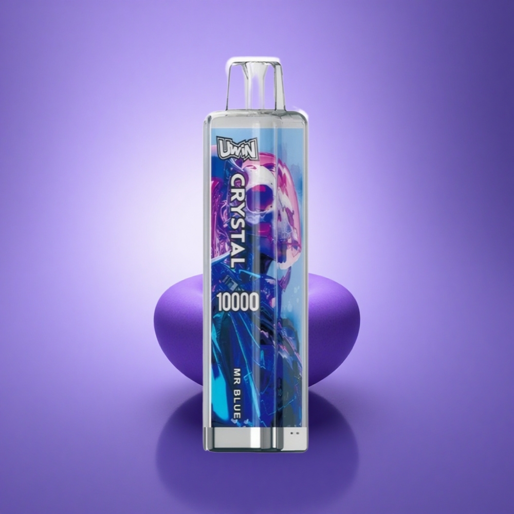 Uwin Crystal 10000 Puffs Zils Kristāls 18ml 650mAh RGB