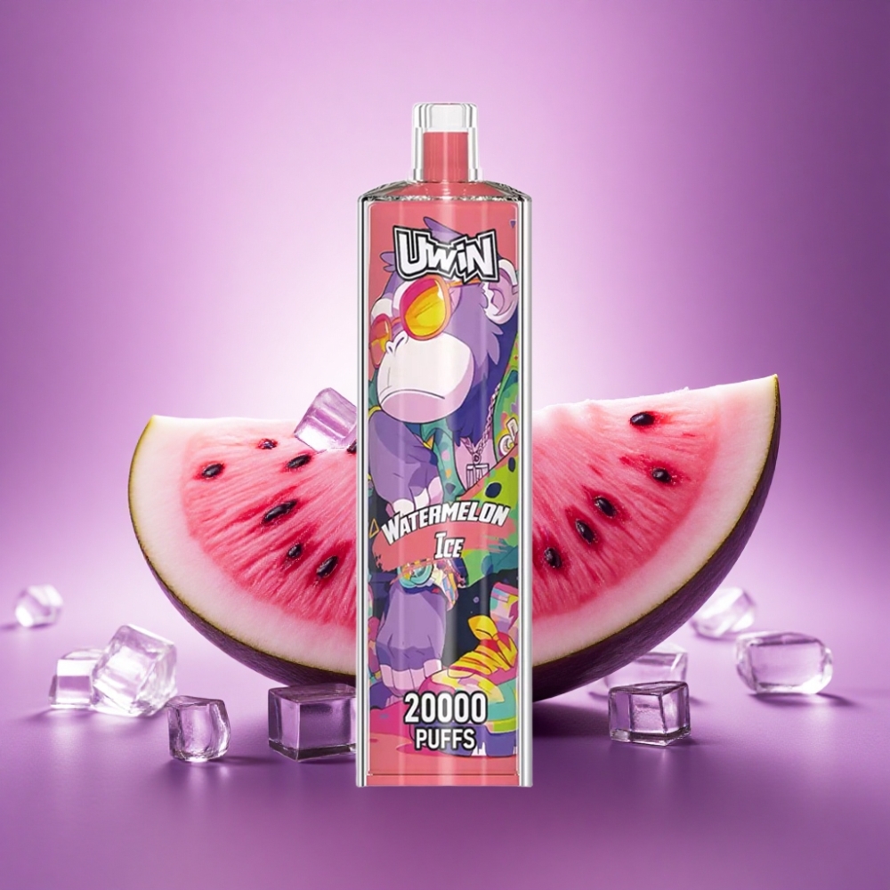 Uwin Shisha Hookah Crystal 20000 Puffs Arbūzu Ledus 0% nikotīna 650 mAh