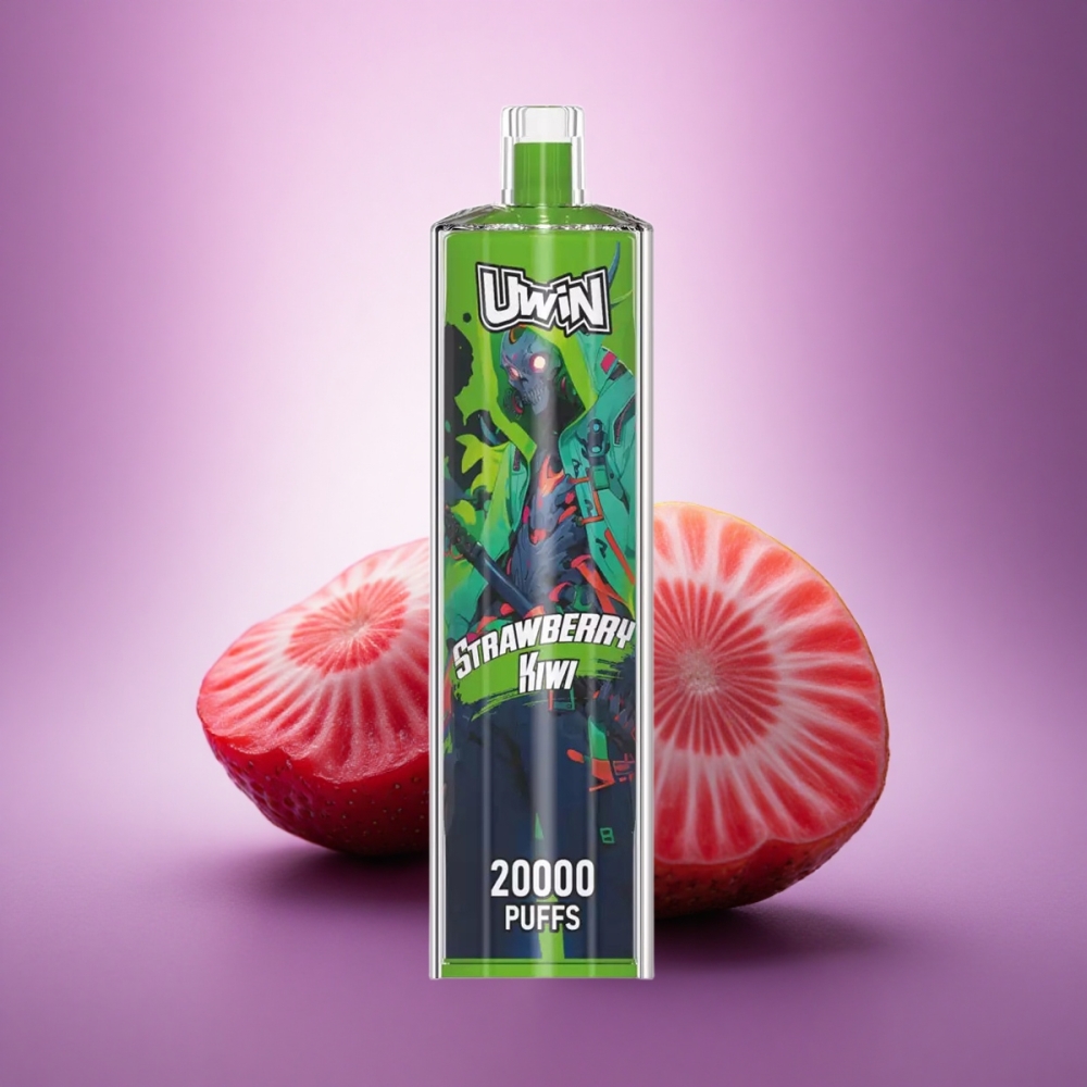 Uwin Shisha Hookah Crystal 20000 Puffs Zemeņu Kiwi 0% Nikotīna 650 mAh