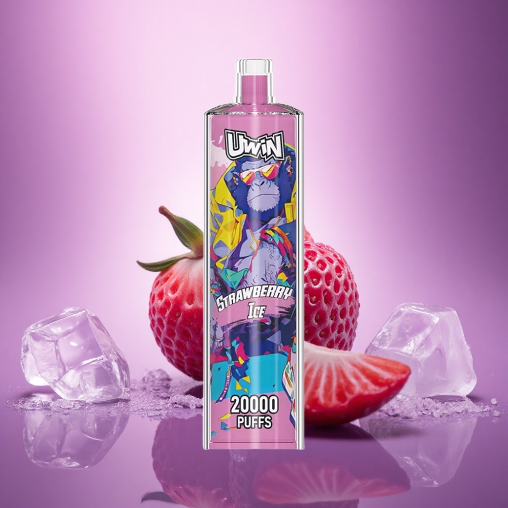 Uwin Shisha Hookah Crystal 20000 Puffs Zemeņu Ledus 0% Nikotīna 650 mAh