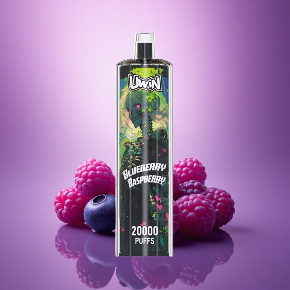 Uwin Shisha Hookah Crystal 20000 Puffs Zilais Aveņu Shisha 0% nikotīna 650 mAh