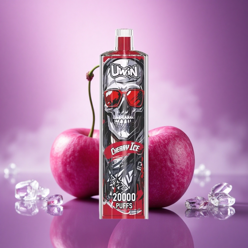 Uwin Shisha Hookah Crystal 20000 Puffs Ķiršu Ledus 0% Nikotīna 650 mAh