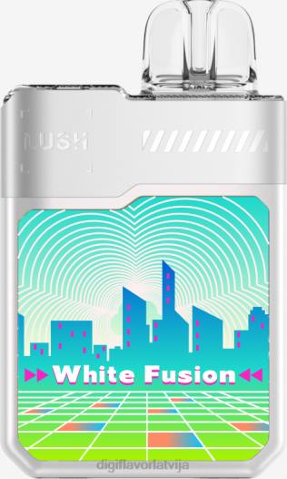 Digiflavor geekvape - Digiflavor Geekbar LUSH vienreizējās lietošanas baltā saplūšana 02DV14